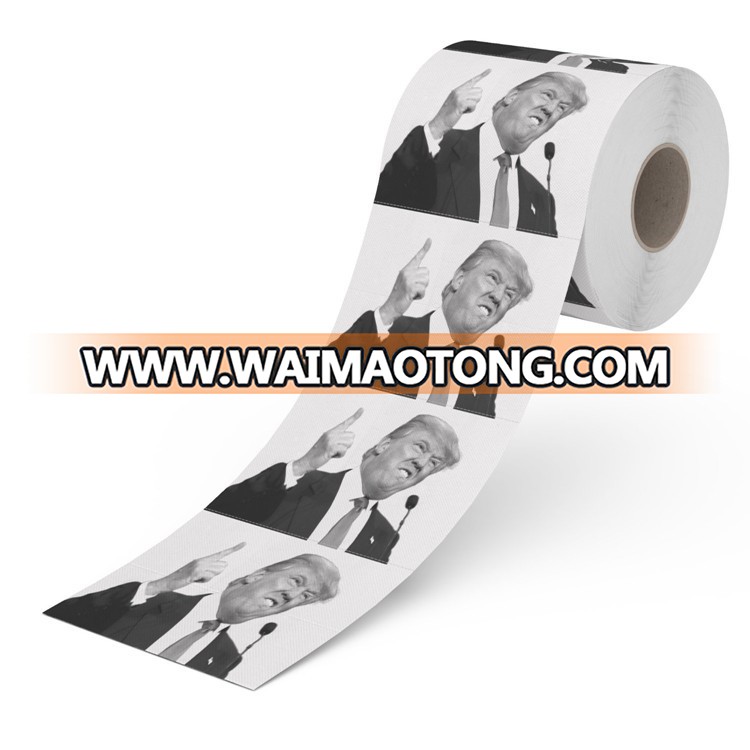 2017 Factory Wholesale 3 ply Do<em></em>nald Trump Toilet Paper roll