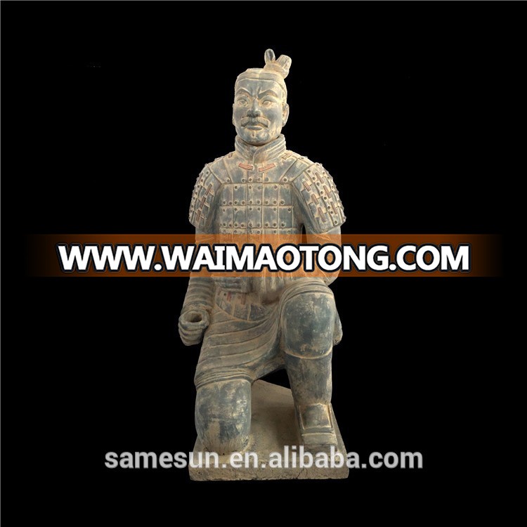 Life Size Kneeling Chinese Figurine Terracotta Warrior Sale