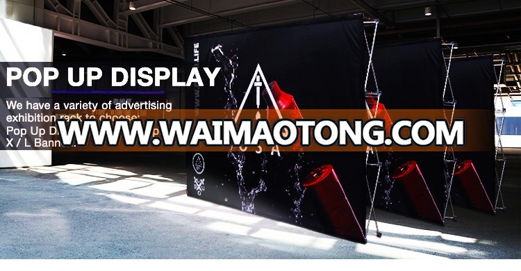 TJ Exhibit tension fabric Pop Up Display Backdrop banner Stand