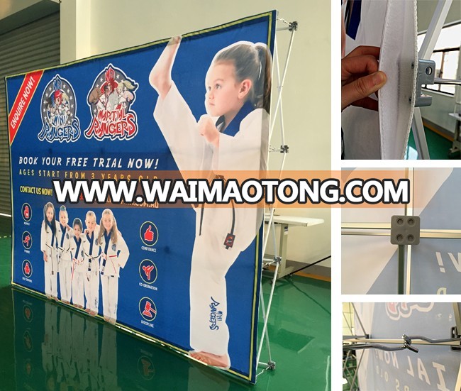 TJ Exhibit tension fabric Pop Up Display Backdrop banner Stand