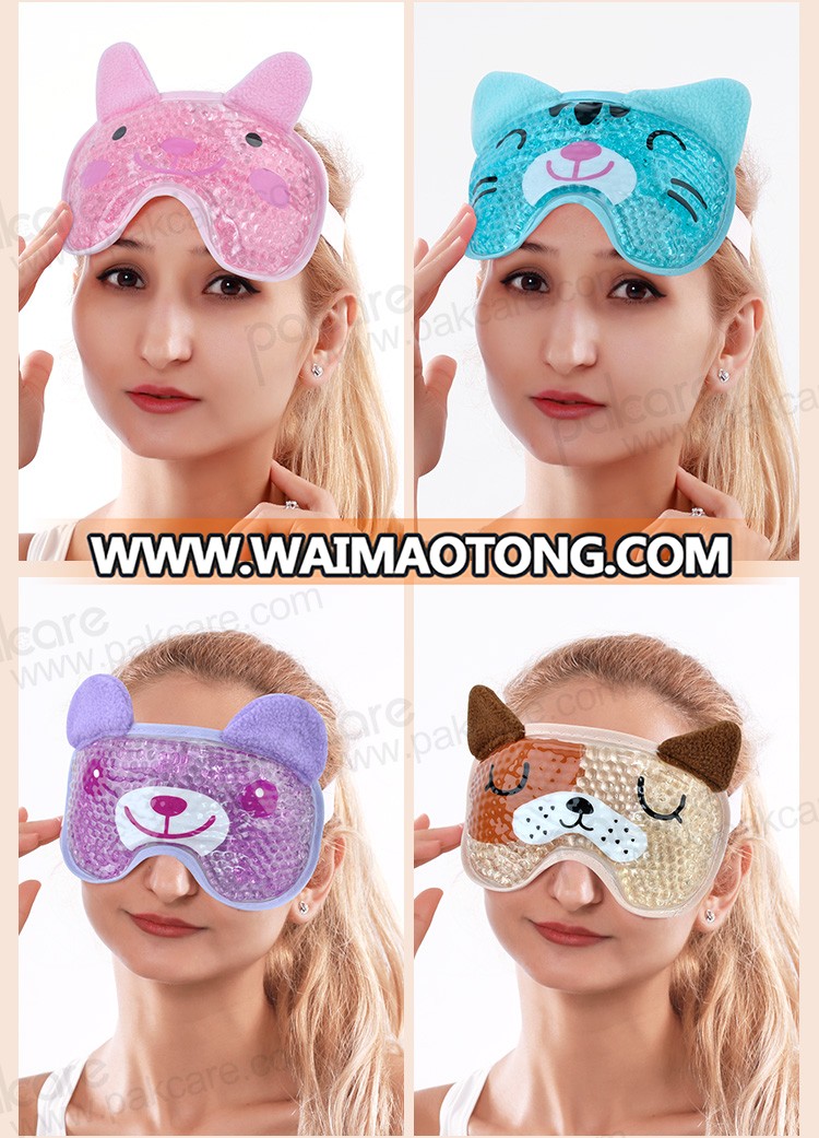 Reusable gel bead face mask hot cold pack gel ice pack / cold pack / eye mask