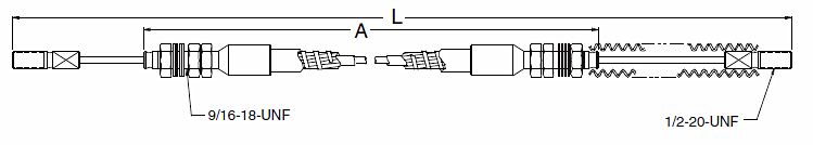 Pull Only Clutch Industrial Control Cable Assembly