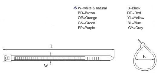 Good Quality High Temperature Resistant Self-locking Nylon Cable Tie Manufacturers