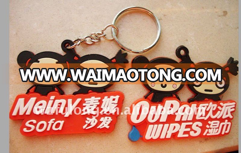 cartoon plastic key tags