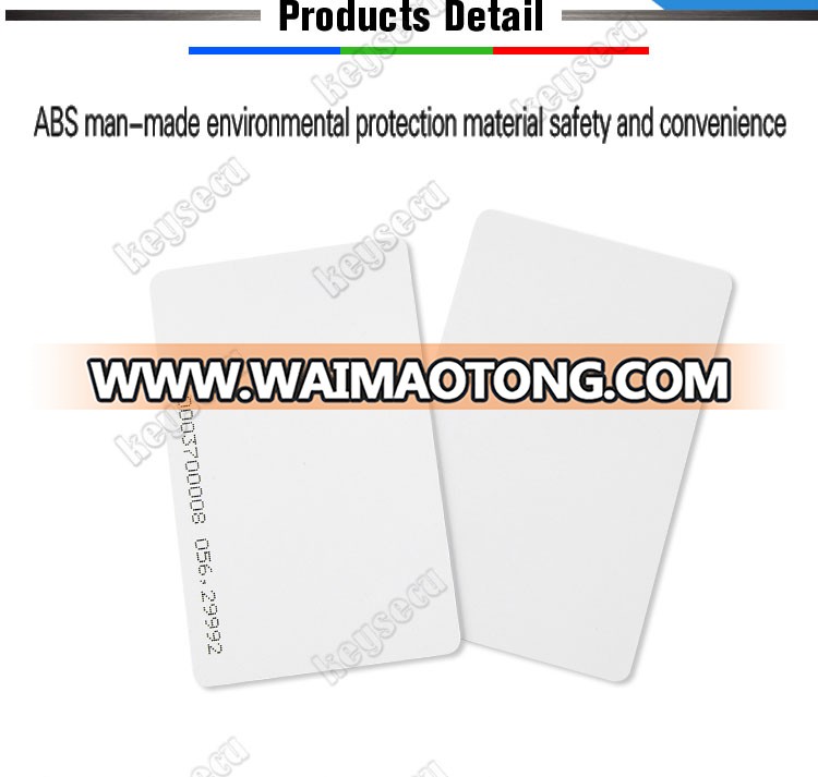 Proximity Smart Blank Printable Low Cost 125khz RFID Card