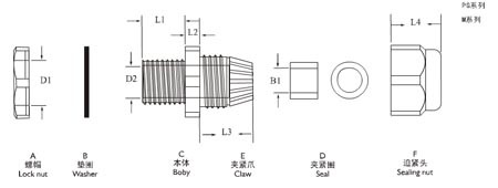 Zhejiang Hot Sale Metric Metal Cable Gland,nylon cable gland,types of cable glands cable gland stainless steel