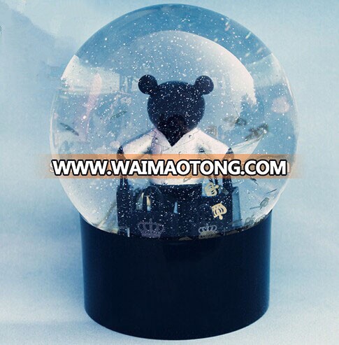 Classical bear bag antique Italy snow globe snow crystal ball