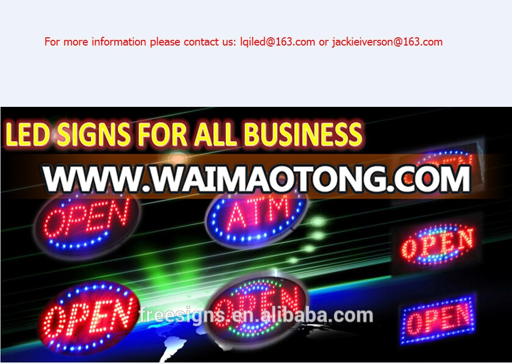 5W energy saving led neon open sign for all businness /factory direct sales led signs