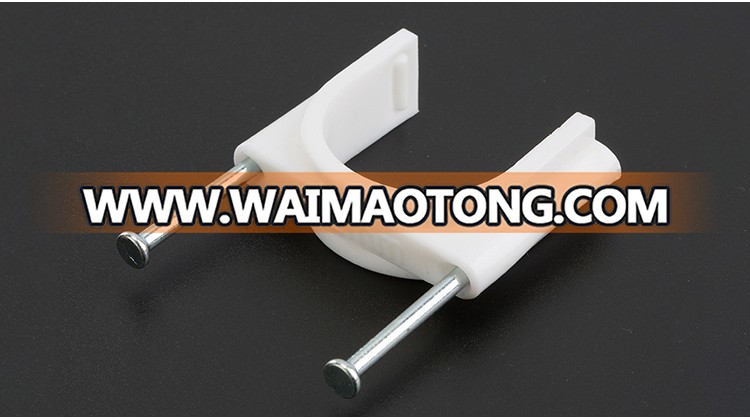 Customized wiring accessories plastic box cable adhesive wire nail cable clip