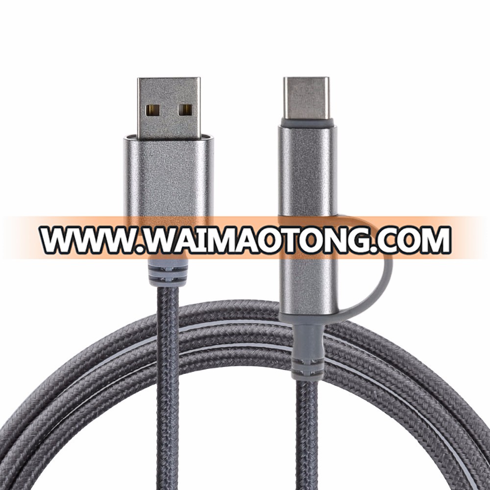 Flexible 3in1 USB Data Charging Cable USB Charger Lead for iPhone for Samsung for Huawei for Xiaomi