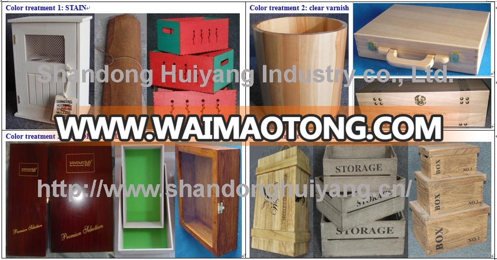 Shabby Chic Custom Wholesale Unfinished Sliding Lid Wood Boxes