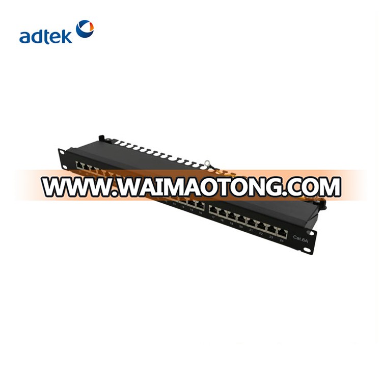 With keystone Jack Cat5e Ports Patch Panel 24 Port Cat6