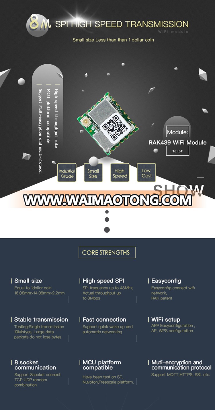 Low cost high-speed 6Mpbs iot wifi module ardunio SPI module