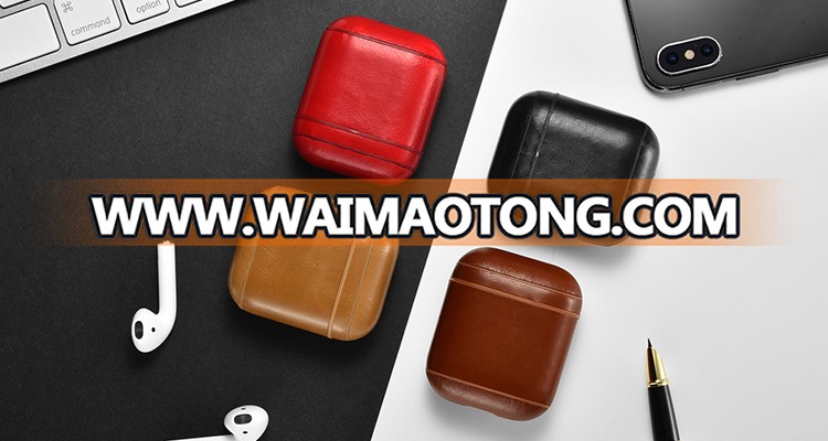 Accessories Battery Charge Leather Waterproof Charging Case Cover for Airpod Case for Apple Earbud