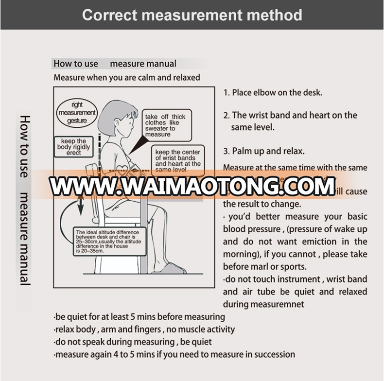 Digital Automatic Wrist Watch 24 Hour Blood Pressure Mo<em></em>nitor Parts