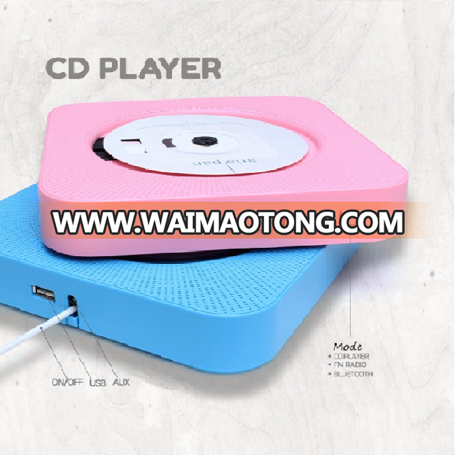 high quality wall mounted Cd player boombox portable CD player with bluetooth