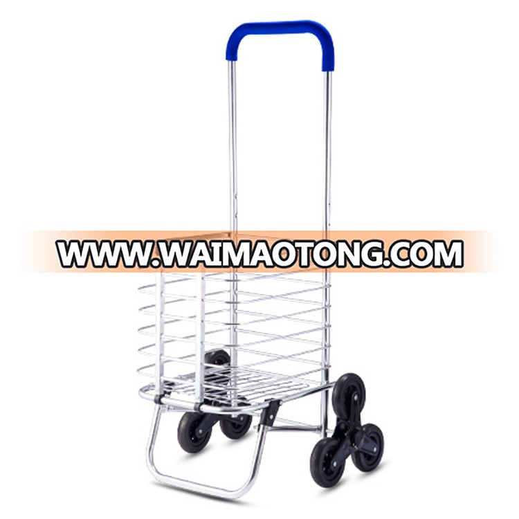 Wholesale Grocery Supermarket Climbing Stair Folding Trolley Bag Shopping Cart