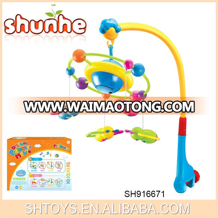 Baby mobile Projective bed bell baby musical rotation toys soft baby toys