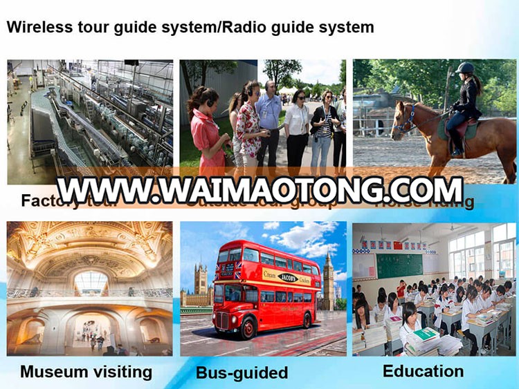 Tour Guide Use Wireless Whisper Audio Guide System