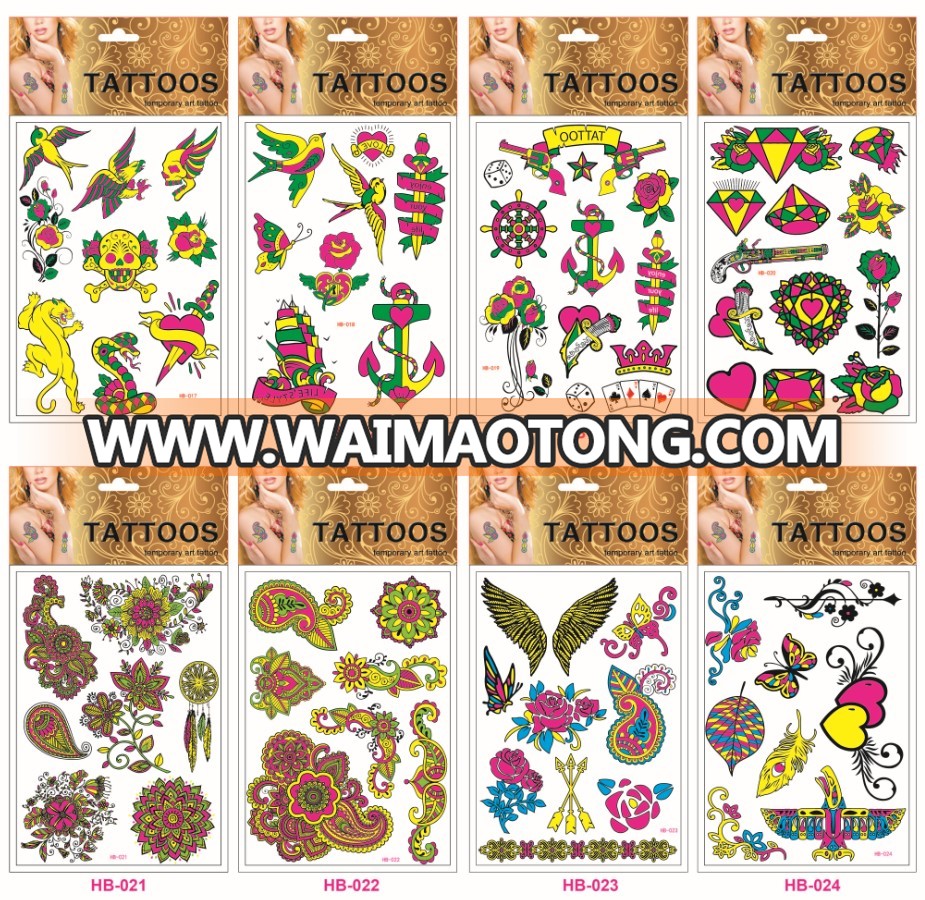 Custom Black Spade Tebori Temporary Tattoo Sticker Designs