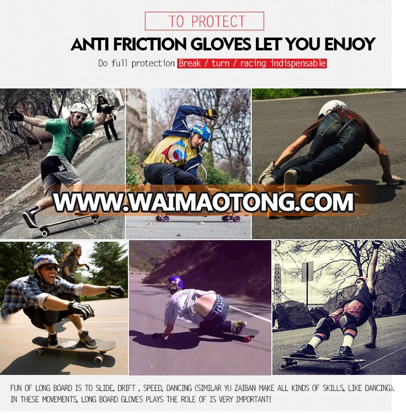 High Quality Professio<em></em>nal POM Skateboard Lo<em></em>ngboard Slide Gloves For Downhill Pro Skateboard Protector