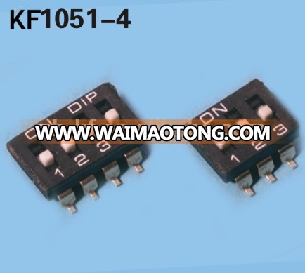 pitch 2.54mm black smt type dip switch connector