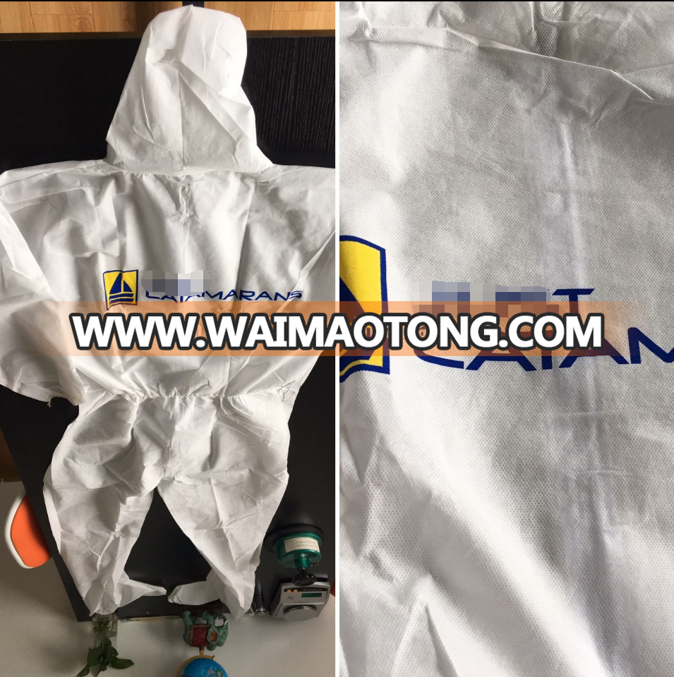 Disposable Protective Clothing Coverall 50gsm Microporous Waterproof Industrial Safety Workwear Overall