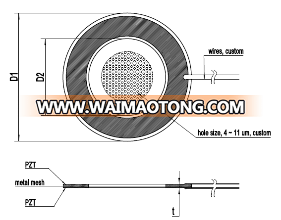 Piezoelectric ultrasonic atomizer