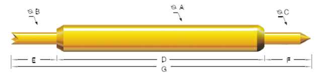 Electrical spring loaded pogo pin battery connector,Electronic component test Pogo pin