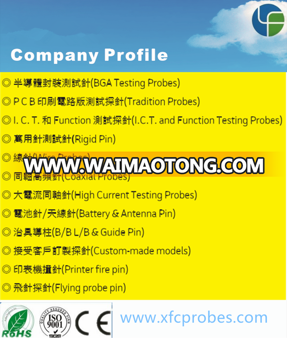 Electrical spring loaded pogo pin battery connector,Electronic component test Pogo pin