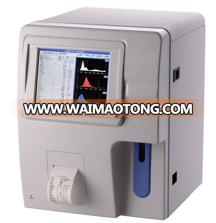 3-parts automatic hematology analyzer price/medical laboratory equipment/cbc & fbc machine