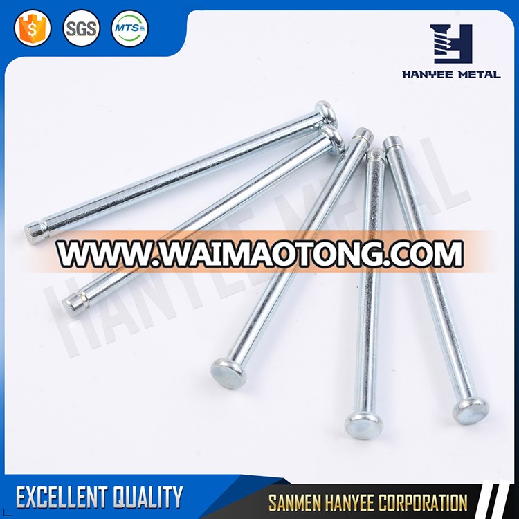 Customized machining hist precision nickel galvanized headed pin dowel flat head co<em></em>nnector steel pin