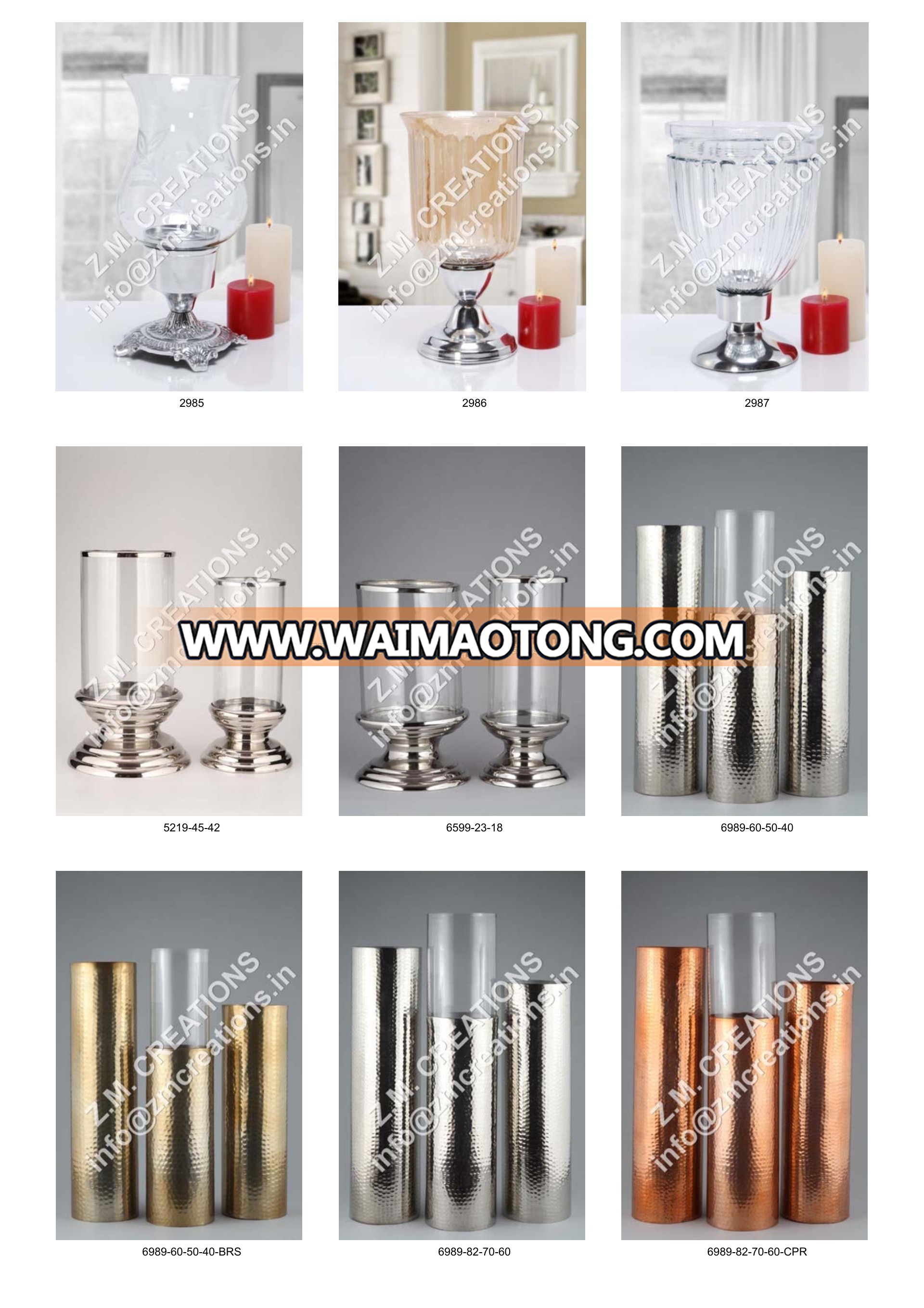 Rough Aluminium Candle Stand / Candelabra / Candlestick Holder 5 candle Arms suitable for Wedding & Christmas Decoration