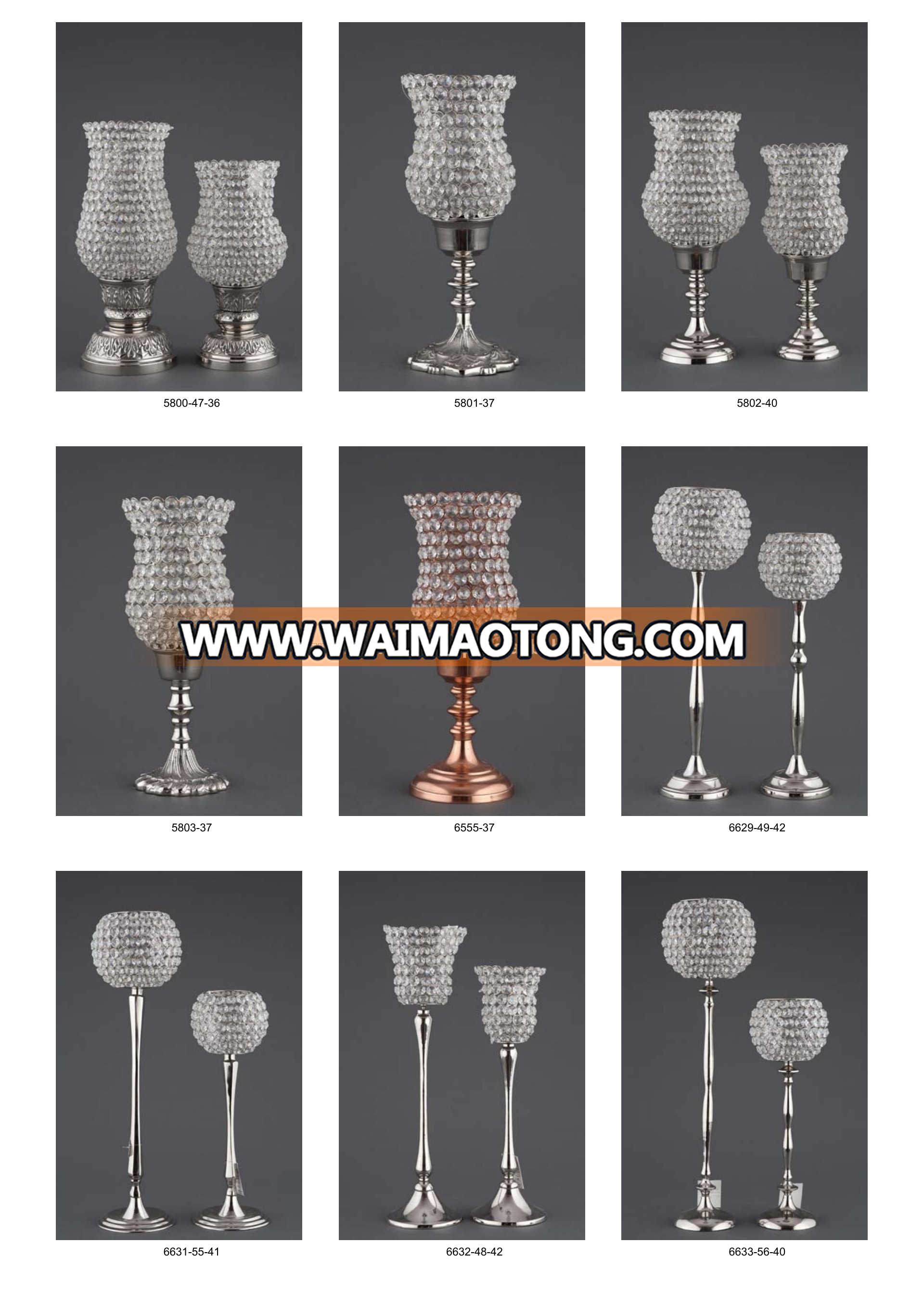 Rough Aluminium Candle Stand / Candelabra / Candlestick Holder 5 candle Arms suitable for Wedding & Christmas Decoration