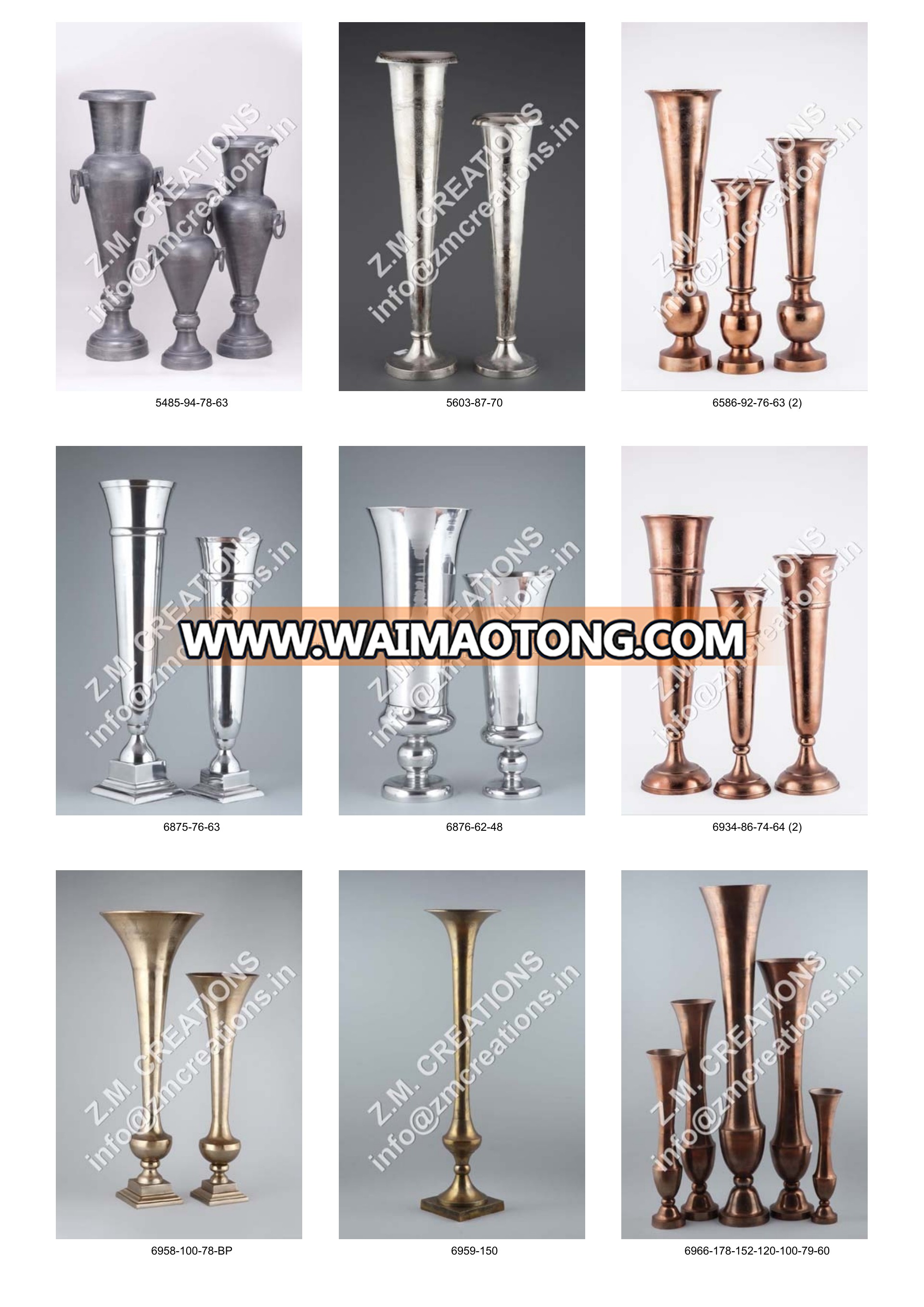 Rough Aluminium Candle Stand / Candelabra / Candlestick Holder 5 candle Arms suitable for Wedding & Christmas Decoration