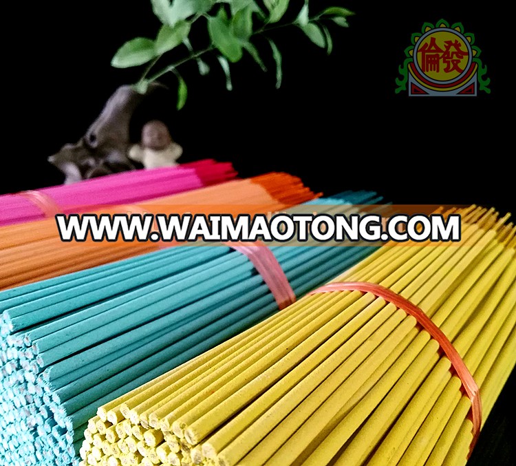 9 inch normal colors raw incense sticks