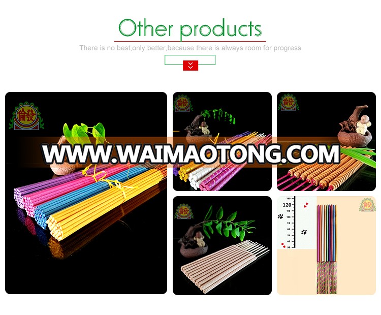 9 inch normal colors raw incense sticks