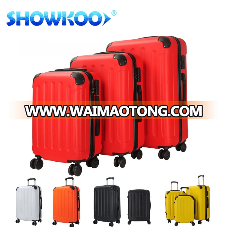 High Quality ABS trolley suitcase, 3pcs set hard shell luggage, Zipper f<em></em>rame luggage trolley bags