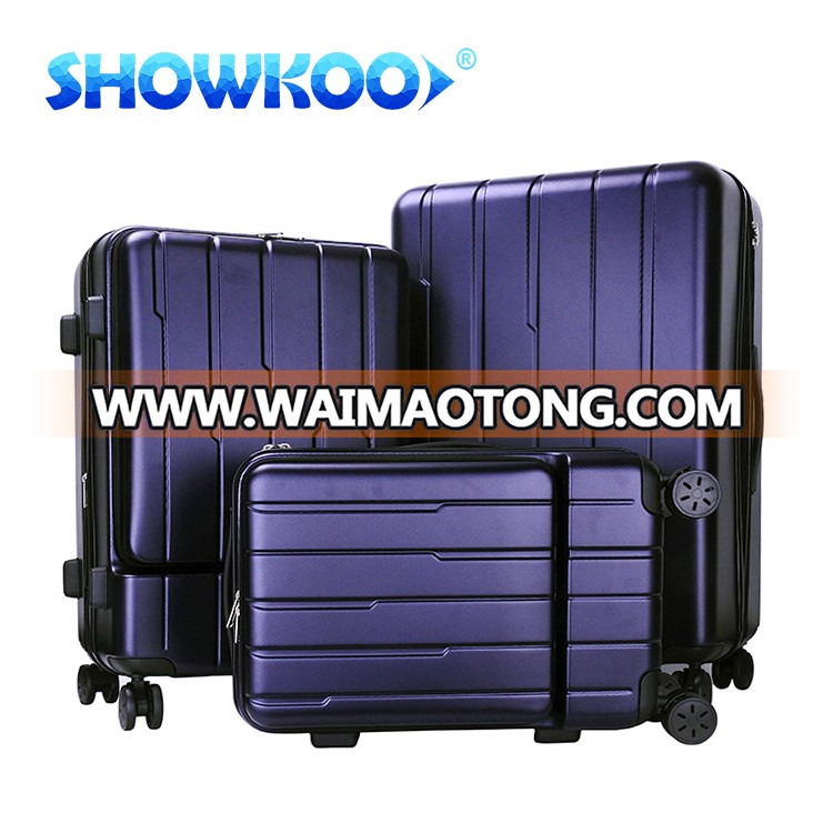 High Quality ABS trolley suitcase, 3pcs set hard shell luggage, Zipper f<em></em>rame luggage trolley bags