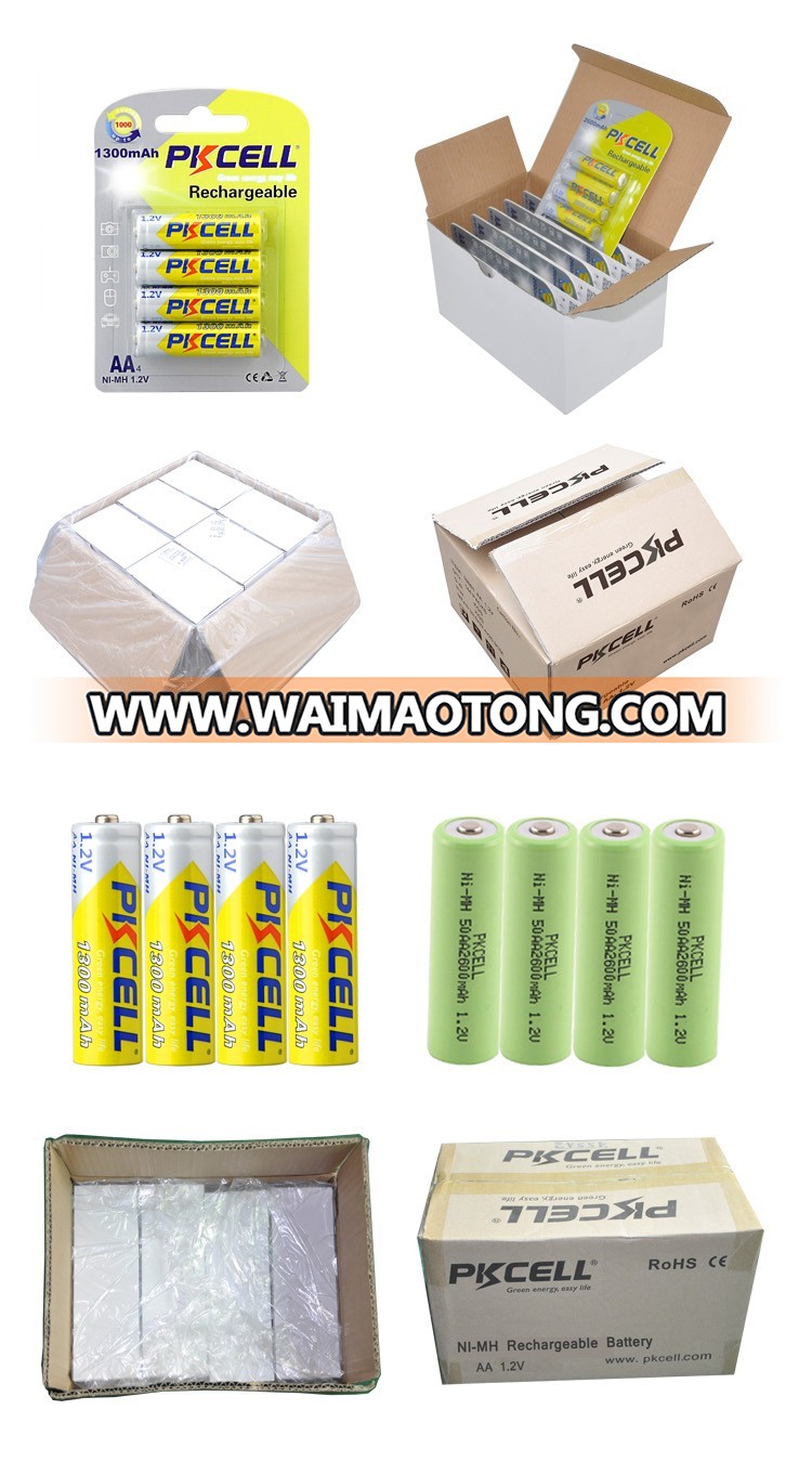 1.2v ni-mh rechargeable aa 1300mah batteries with MSDS