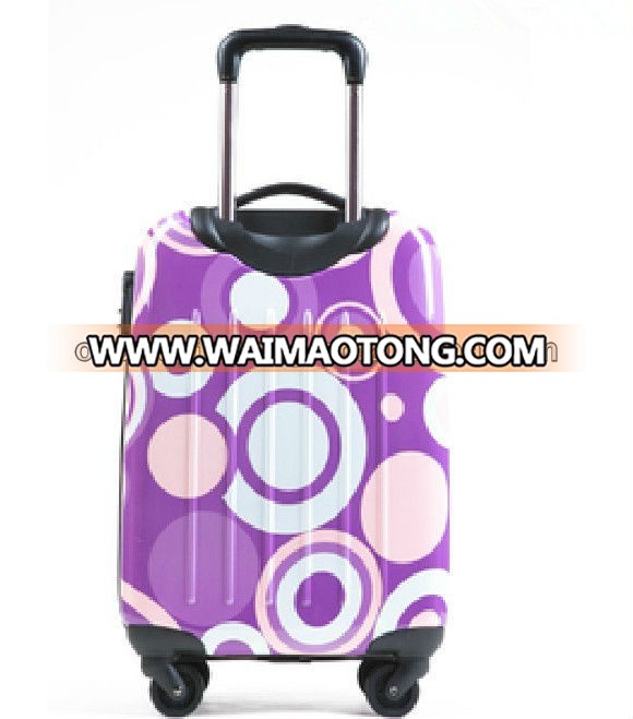 colorful fashion pattern design carry on abs trolley luggage