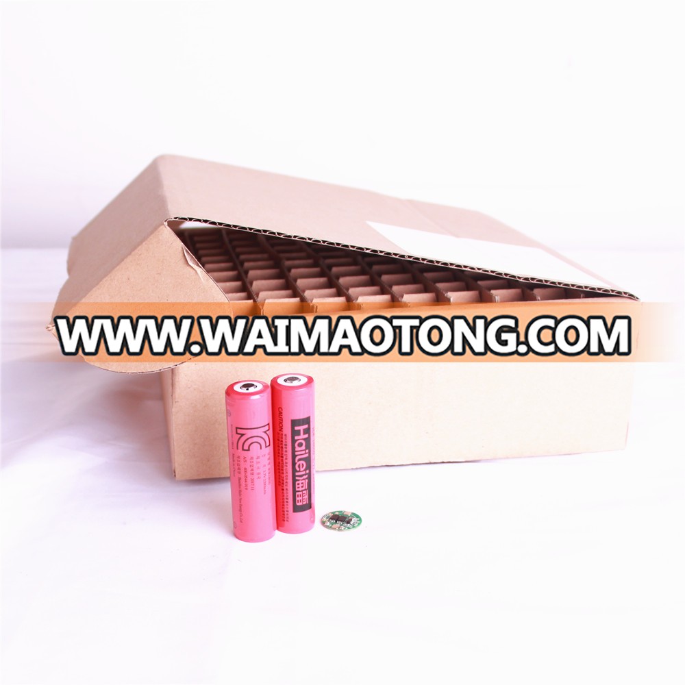 China red 18650 3.7V 2200mah /2000mah /2600mah lithium battery with KC certificate