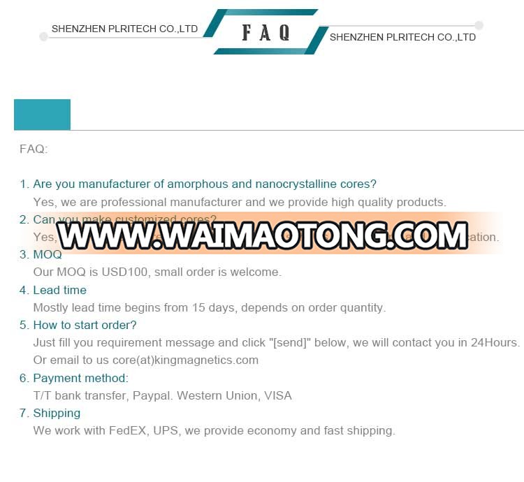 Professio<em></em>nal manufacture Professio<em></em>nal Customized nanocrystalline core for common mode choke for automotive DC-DC module