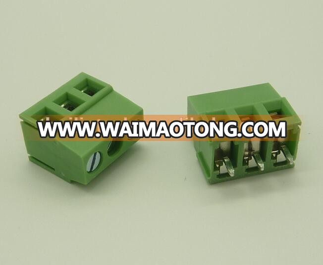 Plastic green pitch 5.08mm wiring PCB screw terminal block