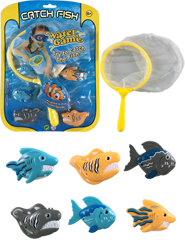 Funny light up plastic monster diving toys,sea animal swimming fish,battery toy swimming fish