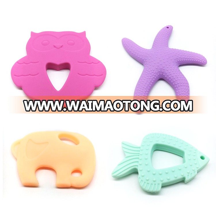 CE Certificate 100% Food Grade Custom Logo Wood Teether Toys Baby Teether Wooden Teething Ring