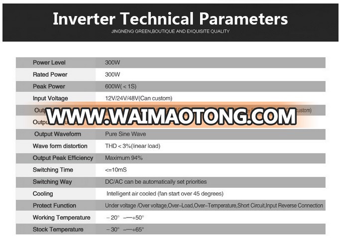 12v 48v 220v Home Use Pure Sine Wave 600w 50w 300w 800w 1500w Off Grid Solar Power Inverter 3000w 3kw