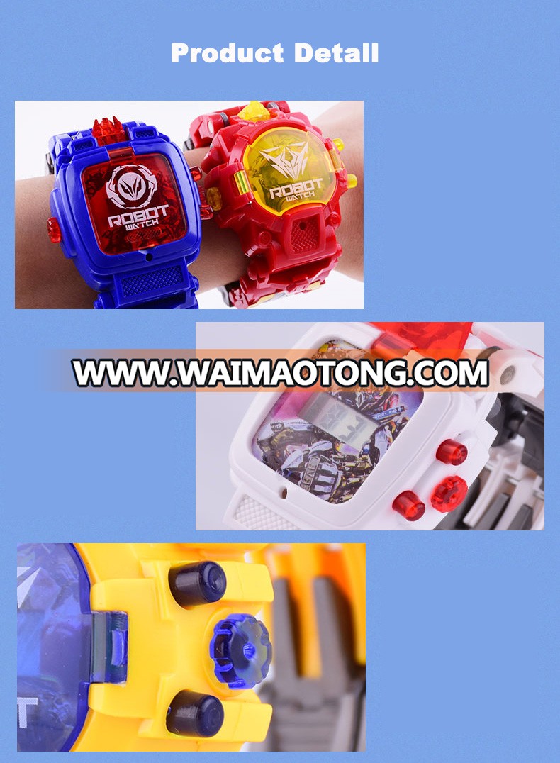 Kid toy deformer robot watch transform toys