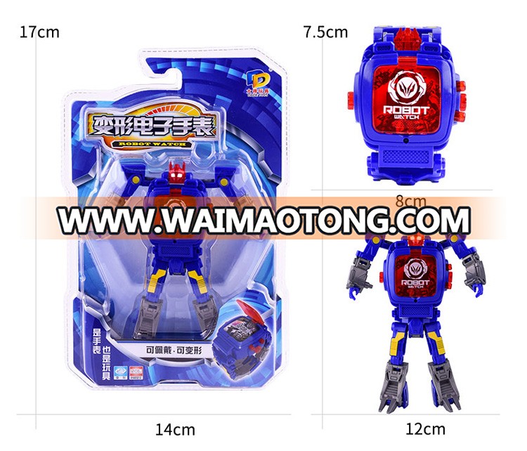 Kid toy deformer robot watch transform toys