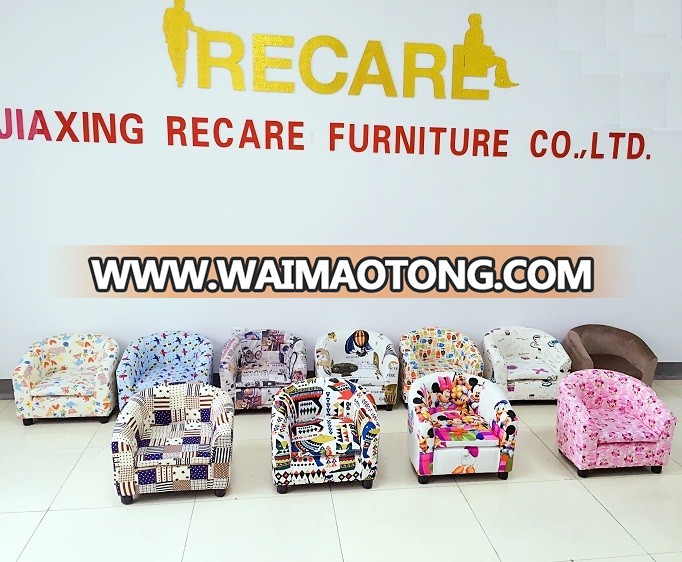 2018 RECARE High Quality Low Price Safe Kids Sofa For Sale